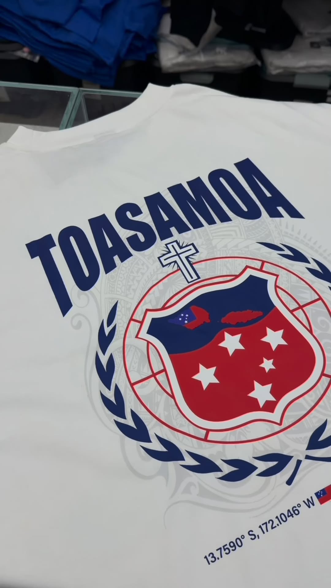 685 to the world custom Samoan pride tee