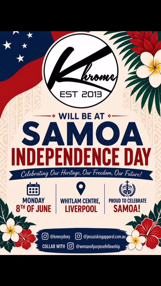 Samoa Independence Day merch by KHROME URBAN WEAR