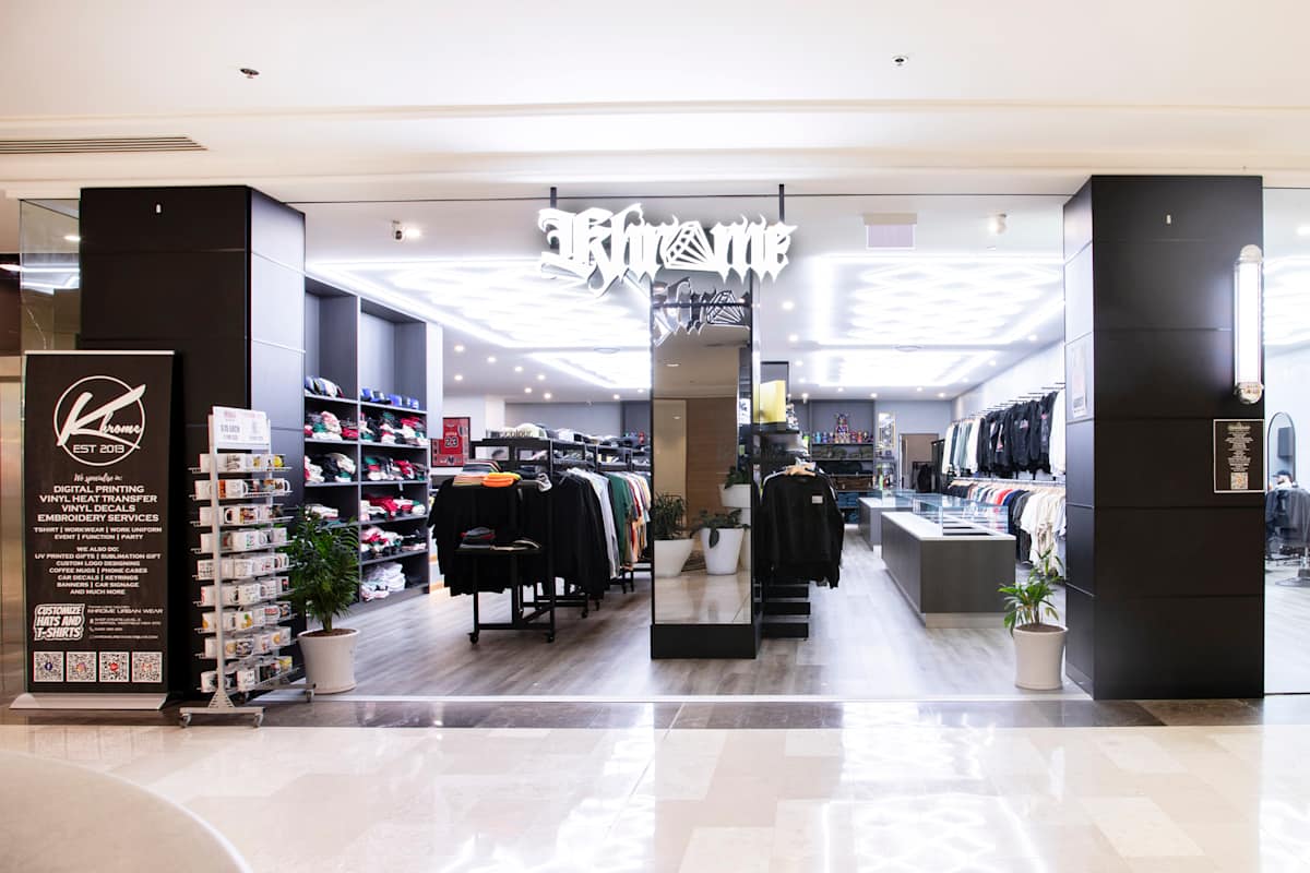 KHROME URBAN WEAR storefront at Westfield Liverpool